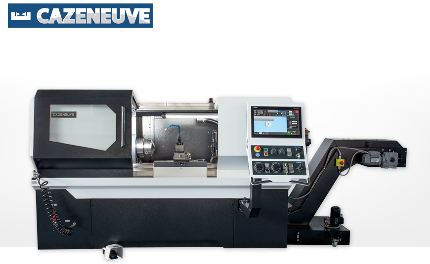 CNC-Zyklendrehmaschine CAZENEUVE OPTIMAX 360 CNC-Zyklendrehmaschine CAZENEUVE OPTIMAX 360 im 120 Jahre Design.