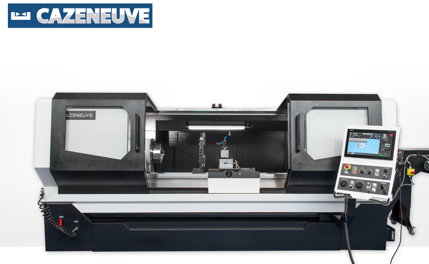 CNC-Zyklendrehmaschinen CAZENEUVE OPTIMAX 590 CNC-gesteuerte Zyklendrehmaschine CAZENEUVE OPTIMAX 590 mit OPTIMAX³ auf Basis der SIEMENS CNC-Steuerung