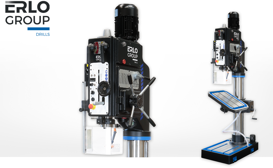 Säulenbohrmaschinen ERLO TCA 40 Getriebe-Säulenbohrmaschine ERLO TCA 40 mit automatischen Bohrvorschüben