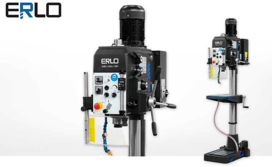 Getriebe-Säulenbohrmaschine ERLO GP 32 mit automatischen Bohrvorschüben