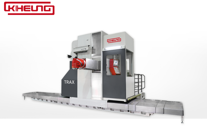 Lineargeführte CNC-Fahrständerfräsmaschine KIHEUNG TRAX - Das Modulkonzept von KIHEUNG der universellen Fräsmaschine zur Großteilbearbeitung.