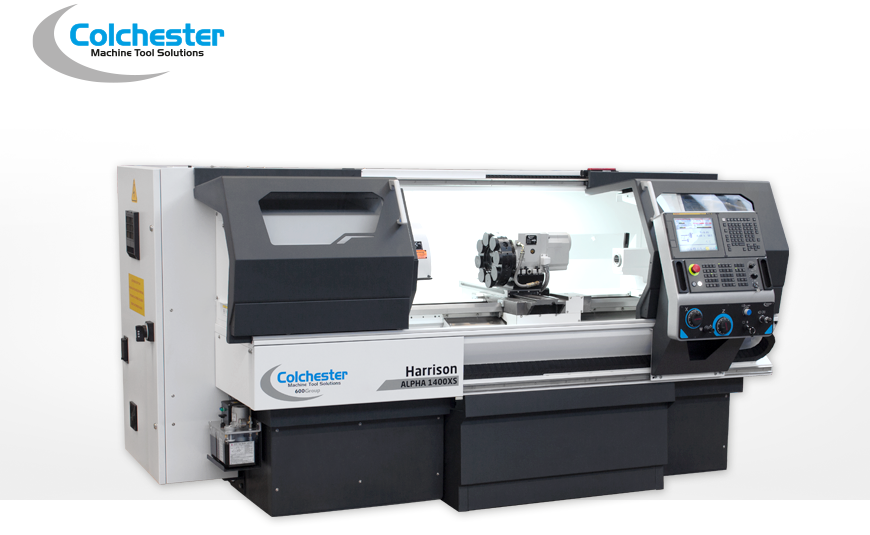 CNC-Zyklendrehmaschine HARRISON ALPHA 1400 XS mit FANUC 0i-TF inkl. ALPHA-Link Benutzeroberfläche.
