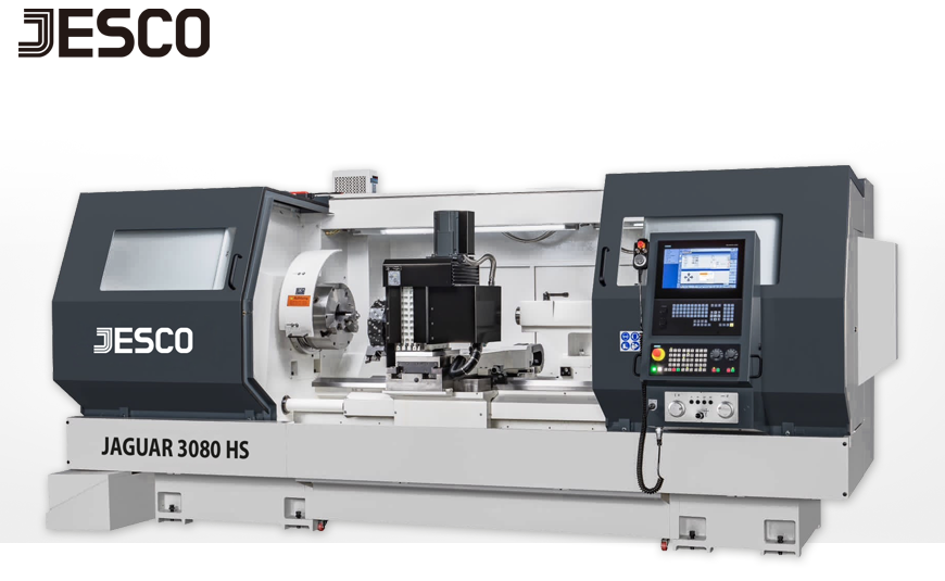 CNC-Zyklendrehmaschine JESSEY JAGUAR 3080 HS - Hauptspindel mit Riemenantrieb