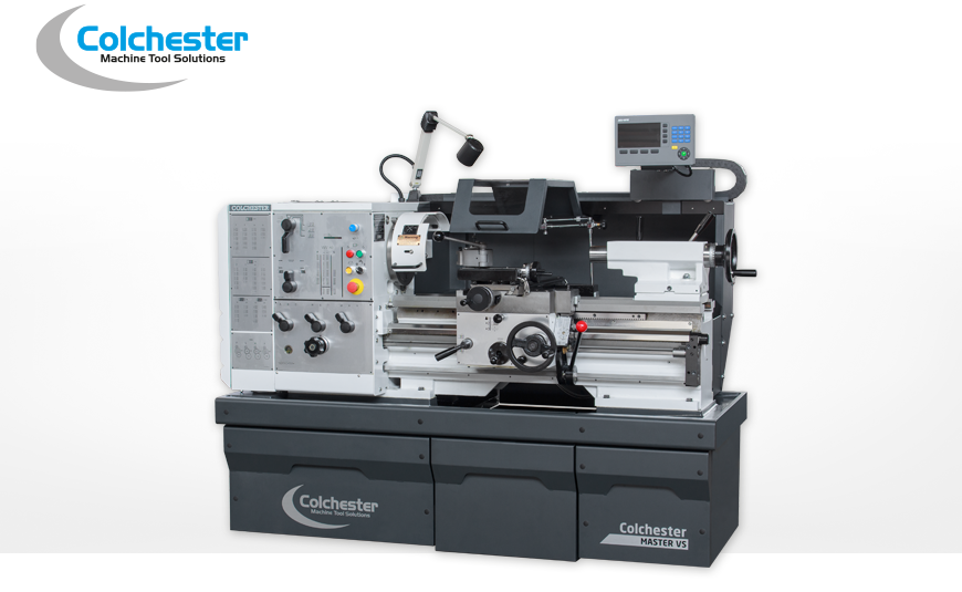 Präzisions-Drehmaschine COLCHESTER MASTER VS 3250 serienmäßig mit 3-Achsen Digitalanzeige ACU-RITE.