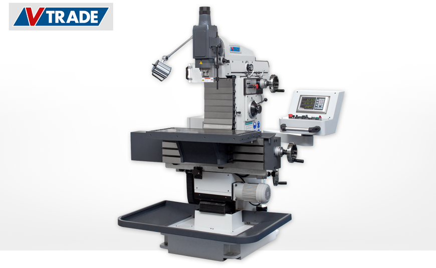 Konventionelle Werkzeugfräsmaschine V-TRADE WZ 420 mit 3-Achsen Digitalanzeige FAGOR INNOVA 30i.