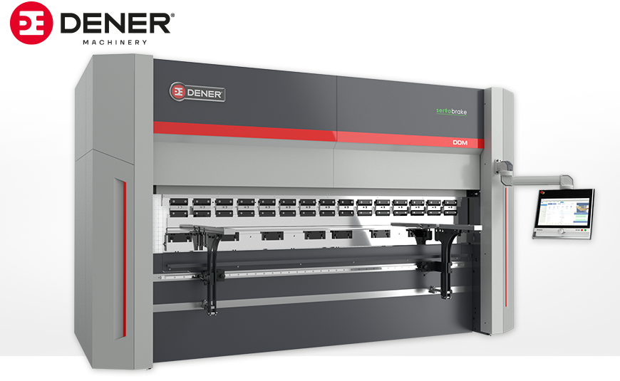 Elektrische CNC-Abkantpresse DENER DDM 10030 mit DELEM Grafiksteuerung.