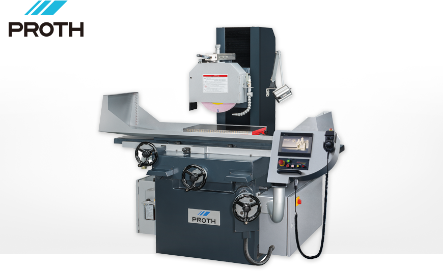 Flachschleifmaschine PROTH PSGS 3060 BH mit feinpoliger Elektro-Magnetspannplatte die sich ideal zum Spannen unterschiedlichster Werkstückgrößen eignet.