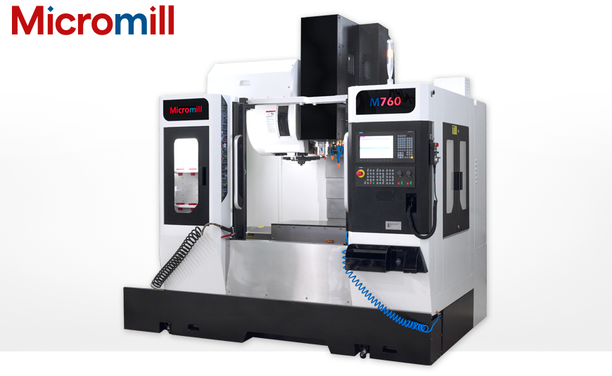 CNC-Bearbeitungszentrum MICROMILL M760 mit bis zu 30% höhere Steifigkeit dank hoher thermischer Stabilität.